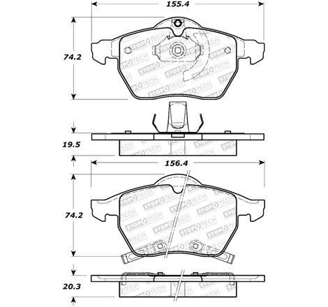 StopTech Street Select Brake Pads - Front