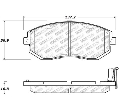 StopTech Street Select Brake Pads - Front