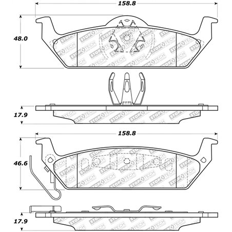 StopTech Street Select Brake Pads - Front