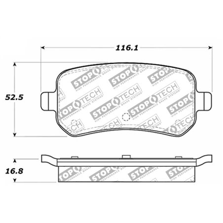 StopTech Street Select Brake Pads - Front