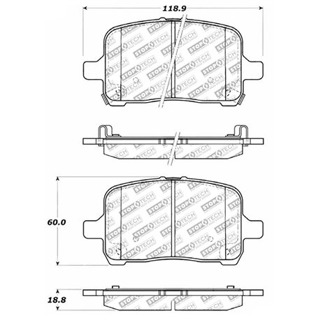 StopTech Street Select Brake Pads - Front