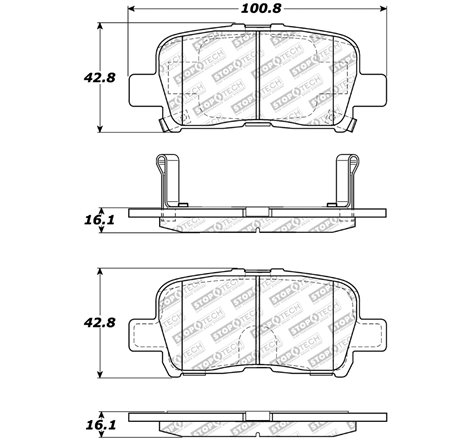 StopTech Street Select Brake Pads - Front