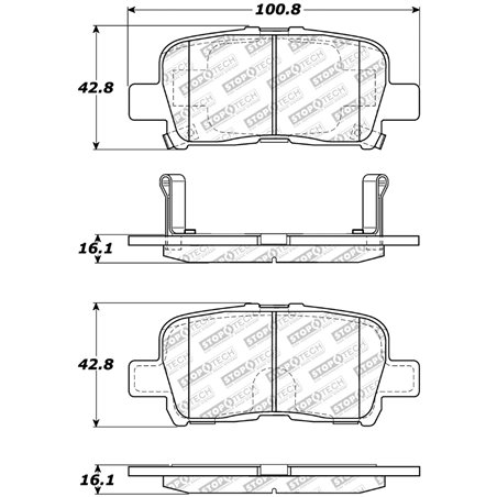 StopTech Street Select Brake Pads - Front