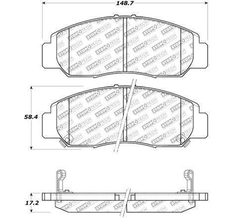 StopTech Street Select Brake Pads - Front