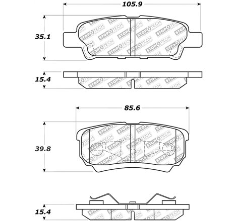 StopTech Street Select Brake Pads - Front