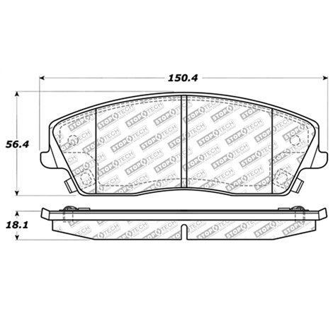 StopTech Street Select Brake Pads - Front