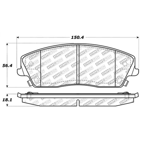 StopTech Street Select Brake Pads - Front