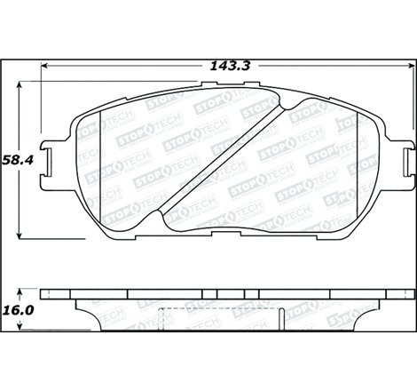 StopTech Street Select Brake Pads - Front