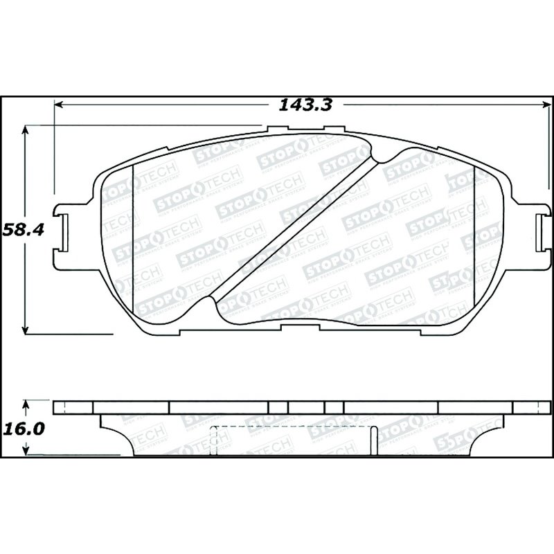 StopTech Street Select Brake Pads - Front