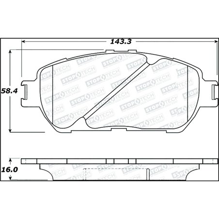 StopTech Street Select Brake Pads - Front