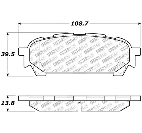 StopTech Street Select Brake Pads - Front