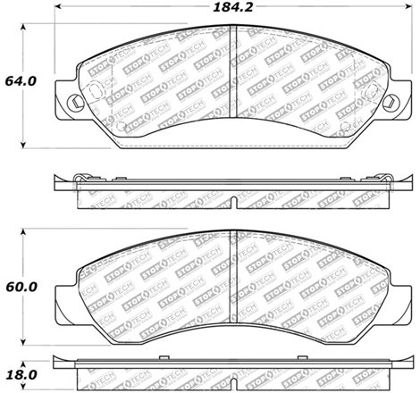 StopTech Street Select Brake Pads - Front