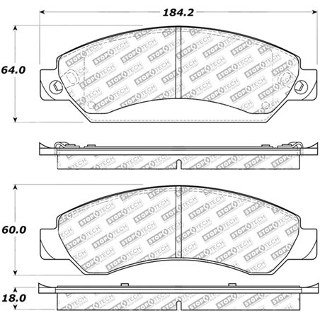 StopTech Street Select Brake Pads - Front