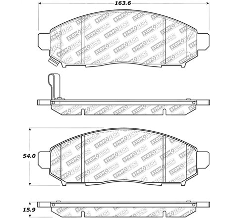 StopTech Street Select Brake Pads - Front