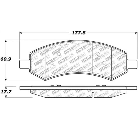 StopTech Street Select Brake Pads - Front