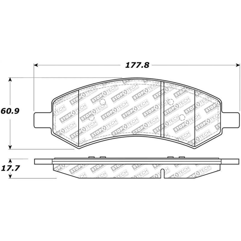 StopTech Street Select Brake Pads - Front