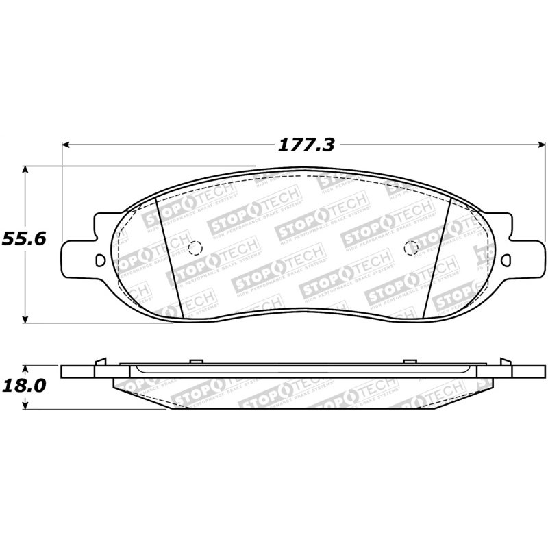 StopTech Street Select Brake Pads - Front