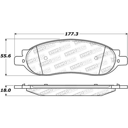 StopTech Street Select Brake Pads - Front