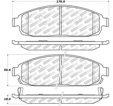 StopTech Street Select Brake Pads - Front