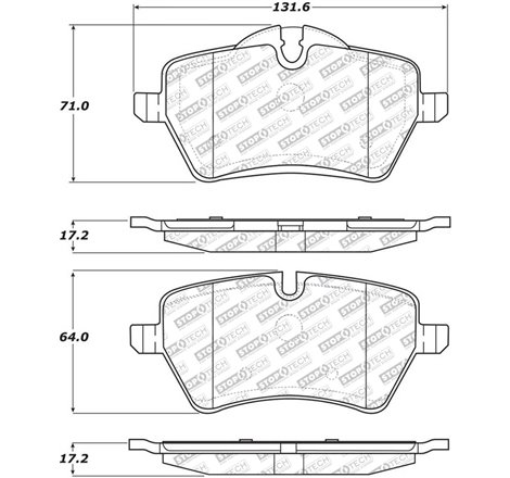 StopTech Street Select Brake Pads - Front