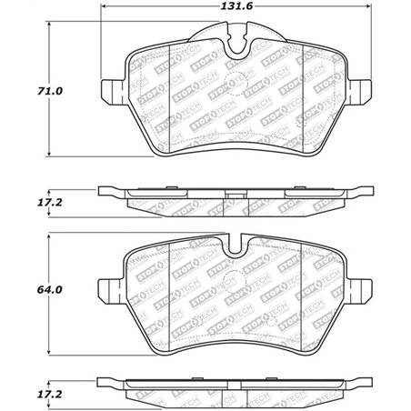 StopTech Street Select Brake Pads - Front