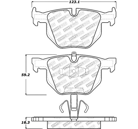 StopTech Street Select Brake Pads - Rear