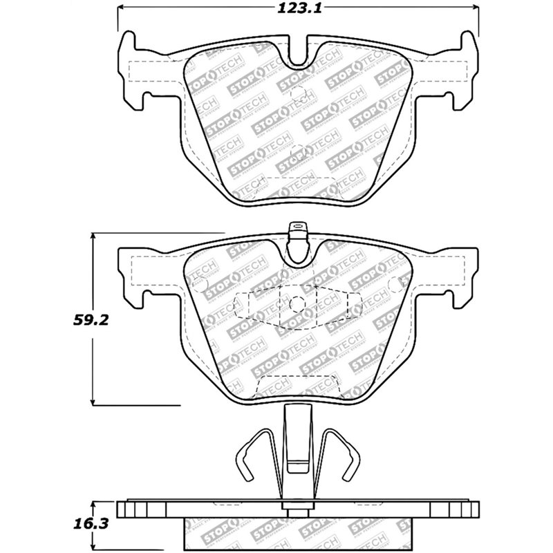 StopTech Street Select Brake Pads - Rear