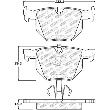 StopTech Street Select Brake Pads - Rear