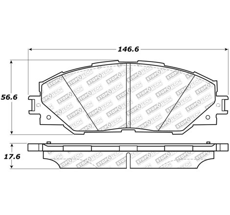 StopTech Street Select Brake Pads - Front