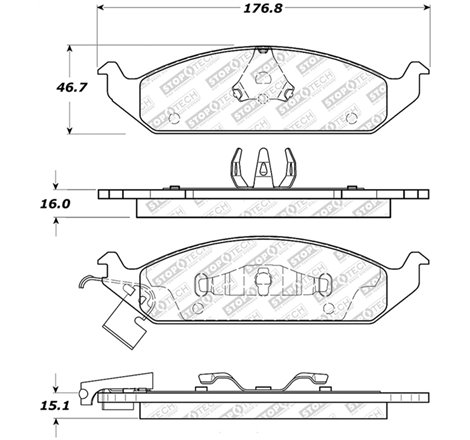 StopTech Street Select Brake Pads - Front