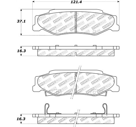 StopTech Street Select Brake Pads - Rear