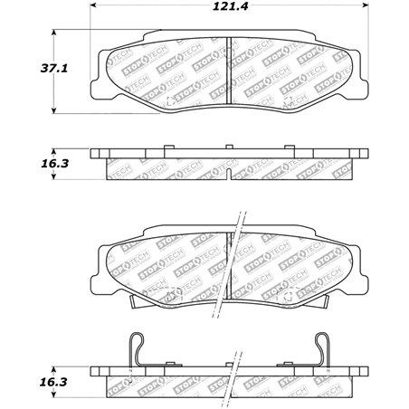 StopTech Street Select Brake Pads - Rear