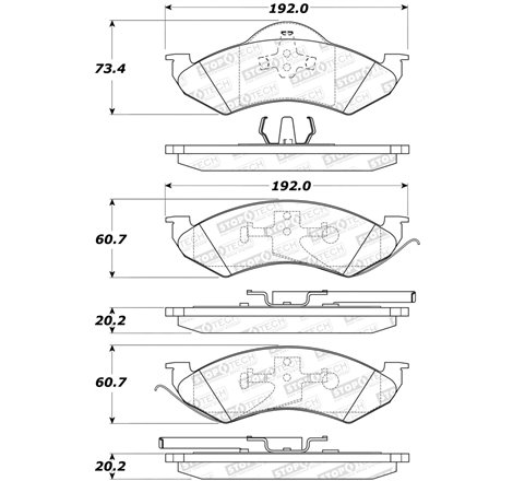 StopTech Street Select Brake Pads - Front