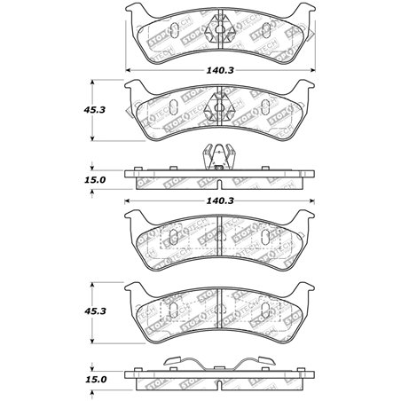 StopTech Street Select Brake Pads - Front