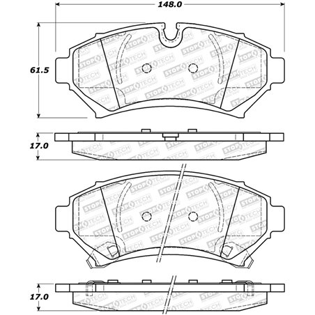 StopTech Street Select Brake Pads - Front