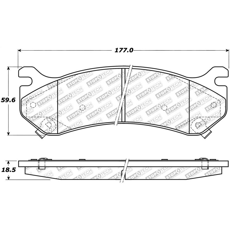 StopTech Street Select Brake Pads - Front