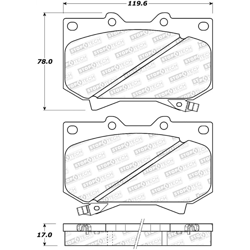 StopTech Street Select Brake Pads - Front