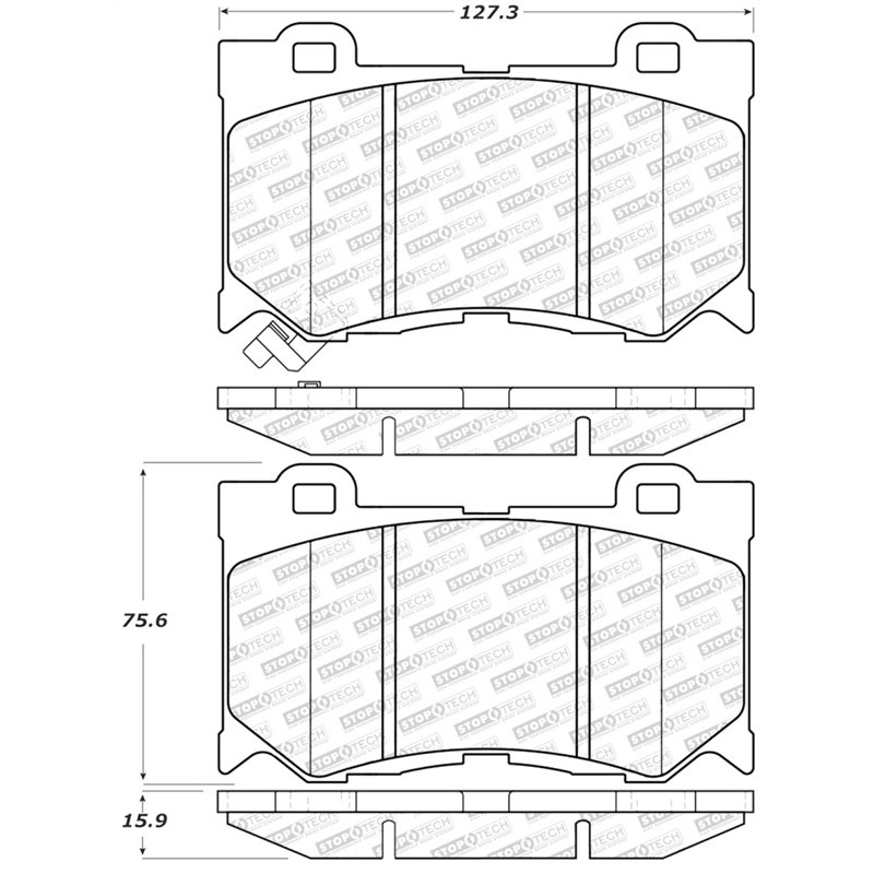 StopTech Street Select Brake Pads - Front