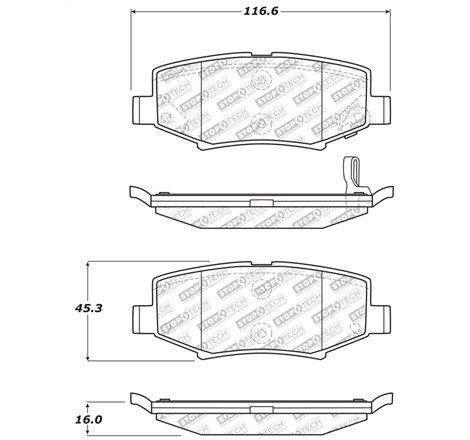 StopTech Street Select Brake Pads - Front