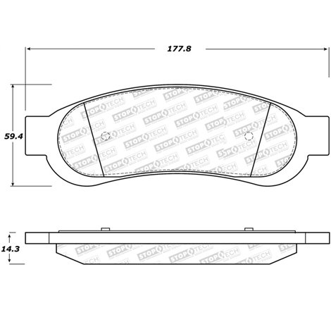 StopTech Street Select Brake Pads - Front