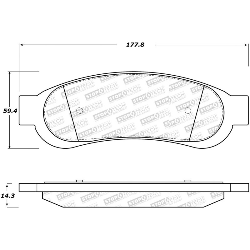 StopTech Street Select Brake Pads - Front