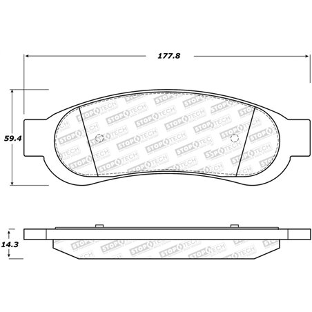 StopTech Street Select Brake Pads - Front