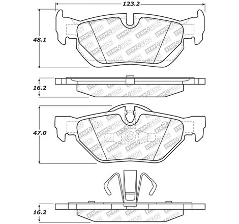 StopTech Street Select Brake Pads - Front