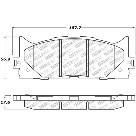 StopTech Street Select Brake Pads - Front