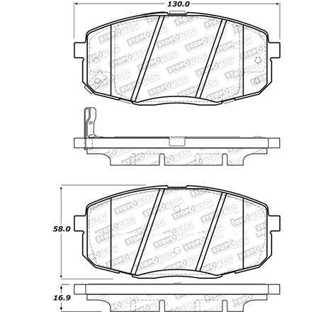 StopTech Street Select Brake Pads - Front