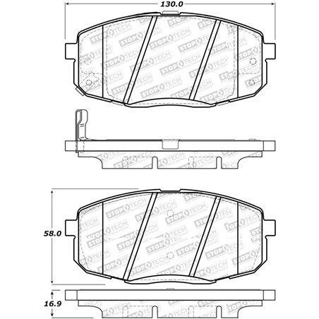 StopTech Street Select Brake Pads - Front