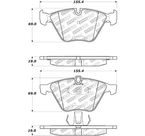 StopTech Street Select Brake Pads - Front