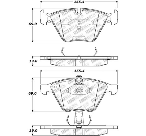 StopTech Street Select Brake Pads - Front