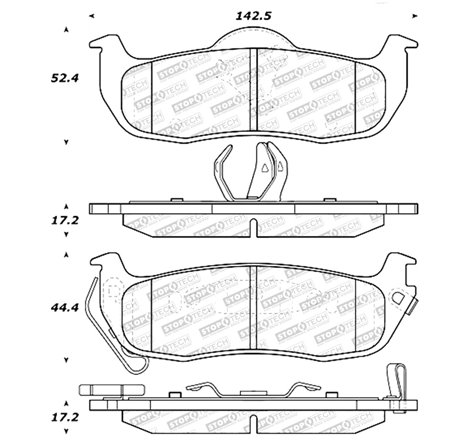 StopTech Street Select Brake Pads - Front