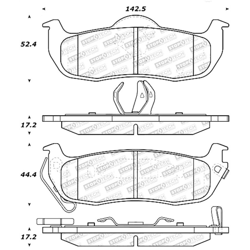 StopTech Street Select Brake Pads - Front